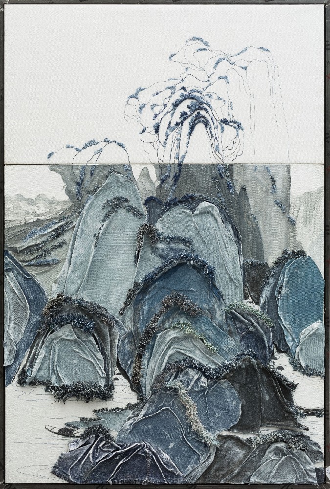 山水之三 综合材料 120X180cm 2019
