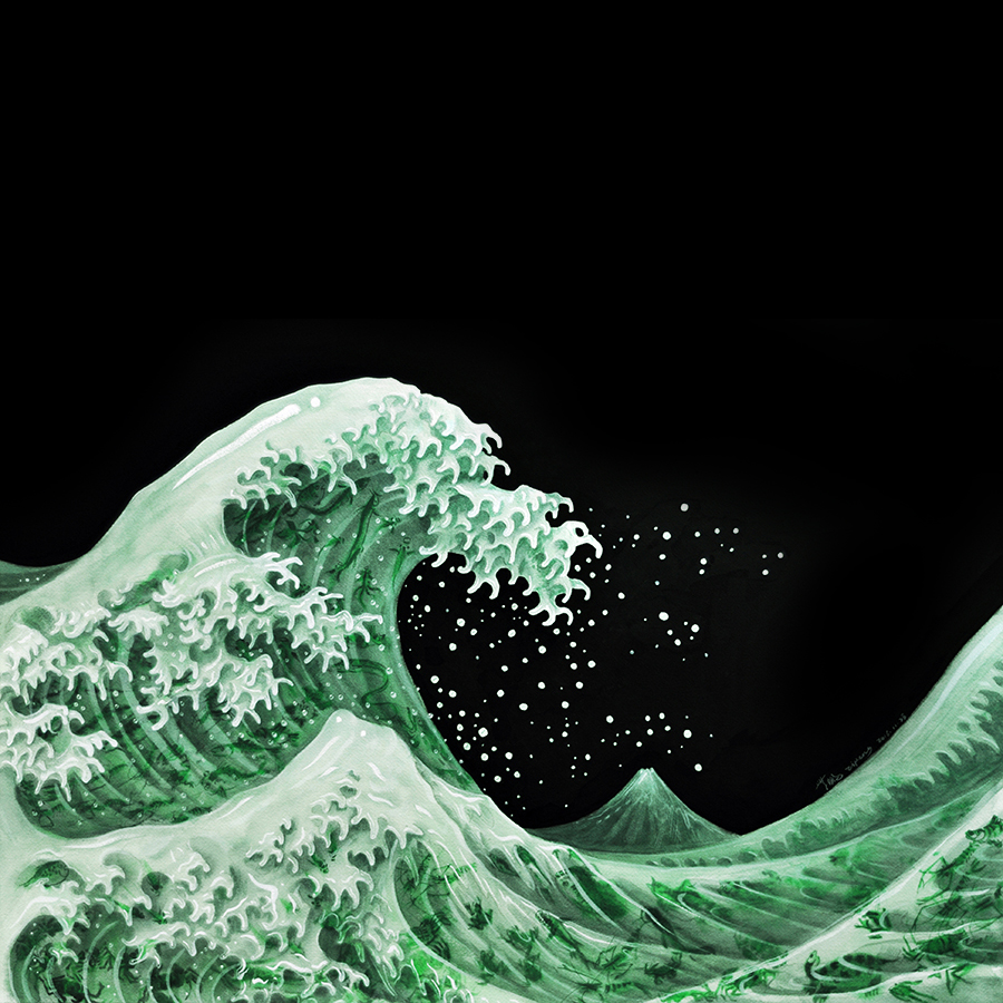 玉浪 纸上水彩 77×52cm 2016